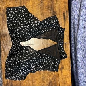 Victoria's Secret Black Bralette with White Stars